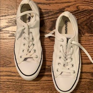 White leather converse